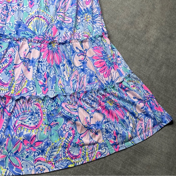 LILLY PULITZER Loro Swing Dress in Multi Pop Up Got Your Back 100% Cotton - Picture 6 of 12
